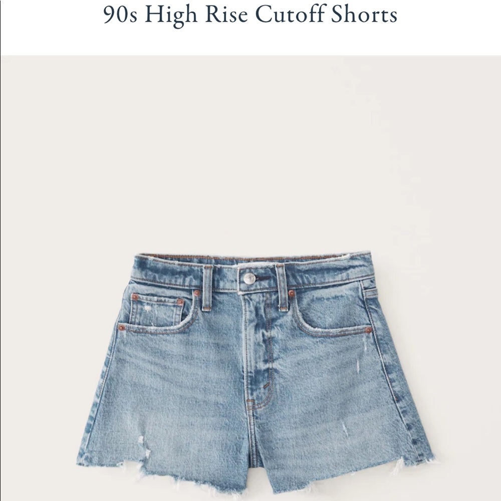 Abercrombie 90’s High Rise Cutoff Shorts